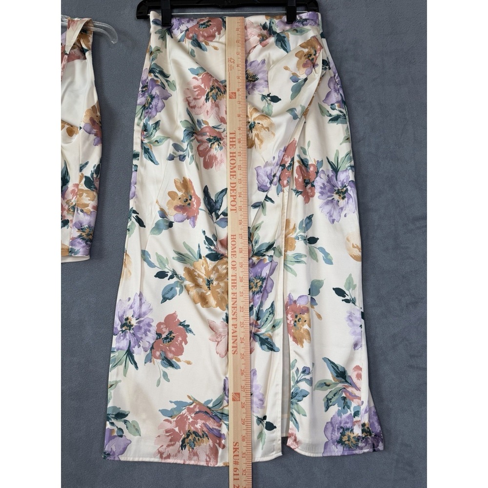 Abercrombie & Fitch Two Piece Skirt Set Floral Beach Vacation Size Small NWOT - Picture 5 of 9